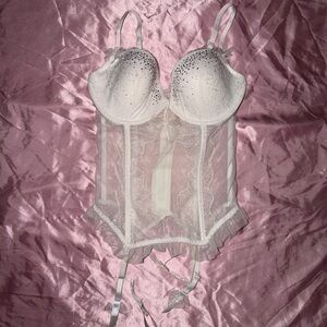 Victoria's Secret White Lace Corset